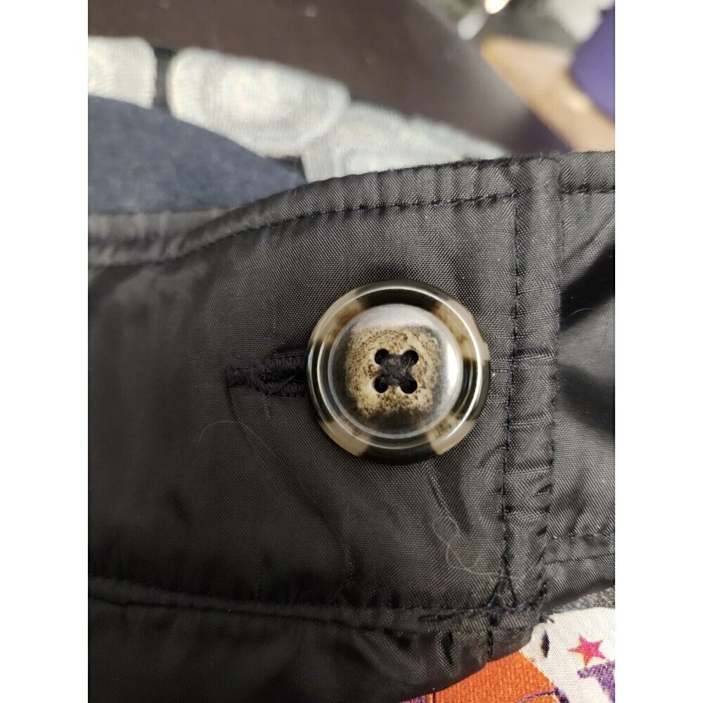 Desigual Womens Size XS Black Wool Blend Patchwork Button Front Mini Skirt - Picture 8 of 13